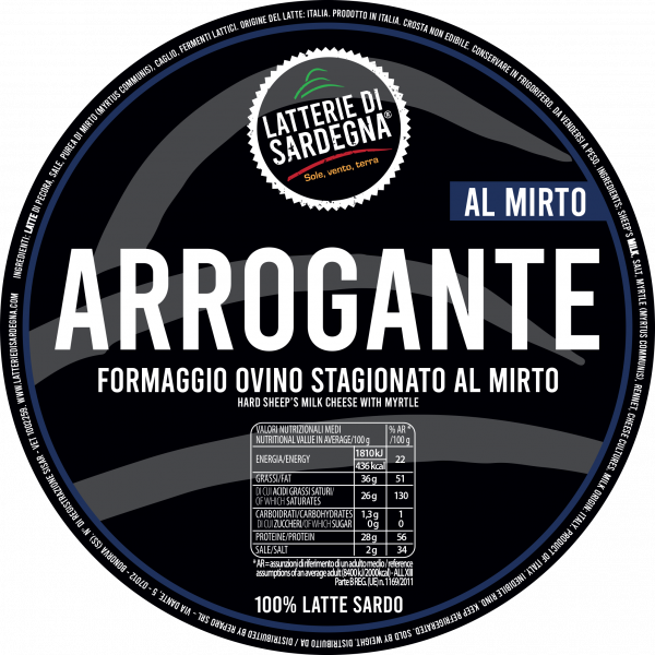 Arrogante al Mirto - Formaggio ovino stagionato