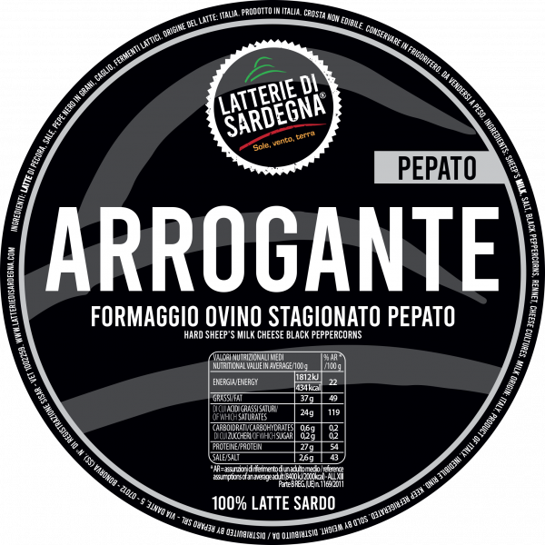 Arrogante Pepato - Formaggio ovino stagionato