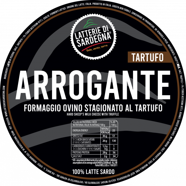 Arrogante al Tartufo - Formaggio ovino stagionato