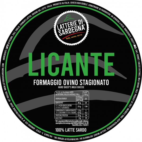 Licante - Formaggio ovino stagionato